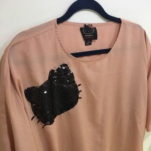 Forever 21 , blouse, hello kitty